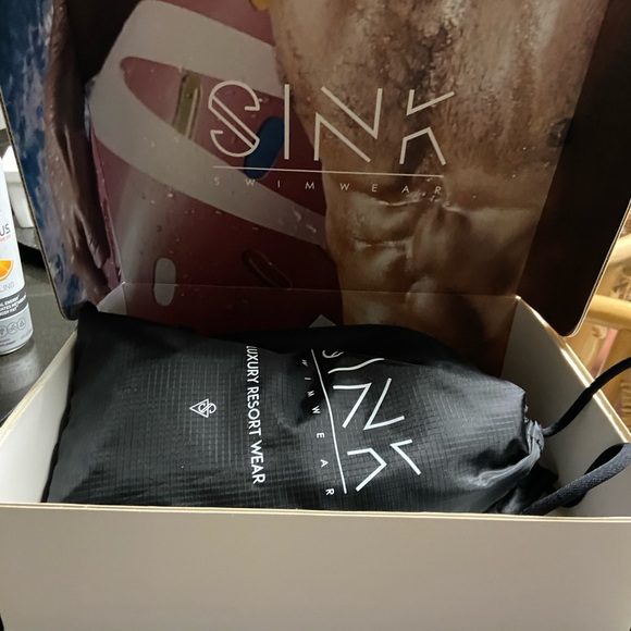 Sink Swimwear Blue Polka Dot Swim Shorts - Picture 5 of 6